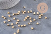 Gold plastic heart beads 5.5mm, x 10g VALID