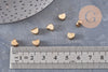 Gold plastic heart beads 5.5mm, x 10g VALID