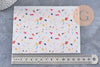 Feuille de transfert polymère – Motif Terrazzo fond rose clair 14x10 cm, x1 (G11031)