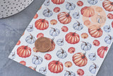 Feuille de transfert polymère – Motif automne Citrouilles 14x10 cm, x1 (G11012)