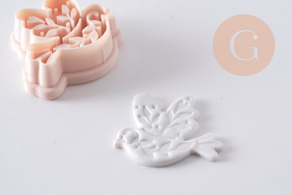 Emporte-Pièce Pâte polymère Colombe 30mm, x1 (G10994)