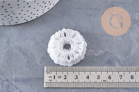 Emporte-Pièce Pâte polymère rond Fleur tournesol créole interchangeable 30mm, x1 (G10996)