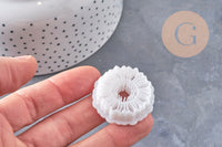 Emporte-Pièce Pâte polymère rond Fleur tournesol créole interchangeable 30mm, x1 (G10996)