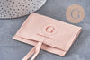 Pochette microfibre suédée cadeau bijou personnalisée,x1 ou x5 (G10993)