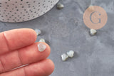 Cabochon coeur labradorite naturelle 8x8mm, x1 (G11047)
