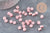 Granulés cire à cacheter rose nacré,fourniture pour création de sceaux personnalisés pour sceaux et invitations de mariage DIY, x100 (G4590)