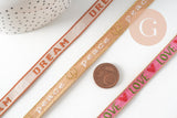 10mm embroidered ribbon, x1 meter (G11160) VALID