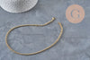 Rolo chain necklace 304 stainless steel gold PVD 4mm/45cm, x1 (G11220)