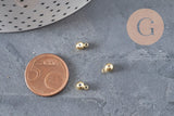 Enganche de goma para colgante de latón dorado 6.5x3.5mm, x10 VÁLIDO