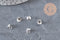 201 Stainless Steel Silver-Plated Cup Pendant Bail, 6mm, x5 (G11170)