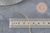 18K Gold Plated Copper Twisted Wire 1mm, x1 meter VALID