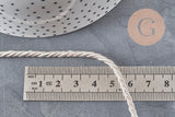 Beige Twisted Satin Cord 3mm, x1 meter (G2319)