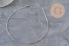 Collar cadena forzada acero inoxidable platino 2mm/37.8cm, x1 VÁLIDO