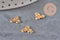 10mm 18K gold-plated 304 stainless steel triskele pendant, x1 VALID