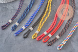 Pulsera ajustable cordón poliéster ancla zamak platino 21.5cm, x1 VÁLIDO