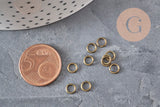 Anneaux de jonction laiton bronze 5mm/0.8mm, x5 grammes (G11353)