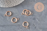 Fermoir boucle OT acier 304 inoxydable IP or rose 19mm, x1 (G11351)