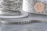 Chaine maille Herringbone acier 304 inoxydable platine 4mm, x1 mètre (G11335)