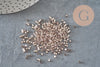 Perles tube verre marron glacé Silver Lined 2,5mm, x1 sachet de 8g (G11402)-Perles-Gingerlily Perles