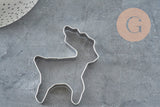 Moule Emporte-pièce cerf 56mm, x1 (G11406)-Moules pour loisirs créatifs-Gingerlily Perles