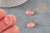 Watermelon stone pink cabochon, oval cabochon, stone jewel, 14mm cabochon, glass cabochon, unit, G1316