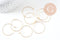 Anneau créole acier 304 doré inoxydable 30mm dorure IP, x20 ou x50 (G7704)