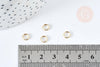 Anneaux de jonction doublé acier 304 inoxydable doré 5x1mm, x2gr (G8481)