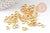 Anneaux de jonction ronds ouverts fer doré 5mm, x100 (G3401)