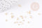 Anneaux ronds acier 304 inoxydable doré 3mmx0.4mm, x200 (G4906)