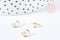 Anneaux ronds acier doré inoxydable 8mm, x10 ou x50 (G2981)