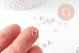 Anneaux ronds acier inoxydable platine 3.5mm, x5g (G9318)