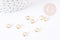 Anneaux ronds ouverts acier 304 inoxydable doré 6x1mm, x10 ou x50 (G2089)