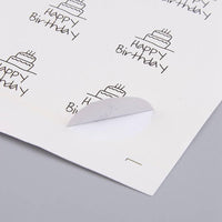 Autocollants ronds joyeux anniversaire 30mm, x12 autocollants (G5089)