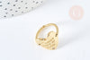 Bague cœur "AMORE" laiton doré 17.5mm, x1 (G8443)
