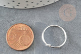 Bague fine éclair argent 925 massif 24mm, x1 (G9139)