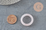 Bague quartz rose naturel 17-21mm, x1 (G11411)-Bague-Gingerlily Perles