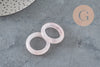 Bague quartz rose naturel 17-21mm, x1 (G11411)-Bague-Gingerlily Perles