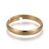 Bague réglable personnalisable acier doré inoxydable 18mm, x2 (G6059)