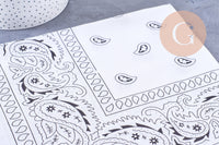 Bandana motif Cachemire Polyester 55cm, x1 (G10691)