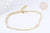 Base de bracelet chaine dorée satellite 16K 2.5microns 17.7cm, x1 (G8182)