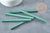 Baton de cire à cacheter vert foncé nacré 135mm, x1 (G8909)