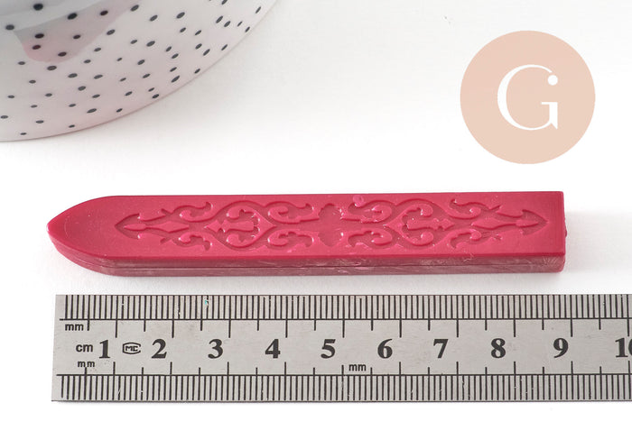 Batonnet de cire à cacheter rouge sans mèche, x1 (G3191)
