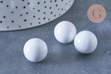 Bola carillon d'harmonie blanche 16mm, x1 (G5426)
