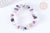 Bracelet élastique chips fluorite naturelle 50mm, x1 (G7079)
