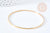 Bracelet jonc fin 2.5mm lisse doré 14K-67mm, x1 (G8357)