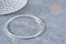 Bracelet jonc laiton Plaqué argent 925 | 70mm, x1 (G8351)