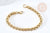 Bracelet très grosse maille acier 304 inoxydable doré 14k-20mm, x1 (G8711)