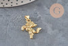 18k Gold Plated Prancing Horse Charm 22mm, x1 (G11255)