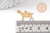 Breloque mouton laiton, breloques laiton brut , breloque bijoux,brebis, 20mm, x5 G4880