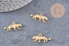 Breloque tigre zamac doré 18k 16mm x2 (G5661)